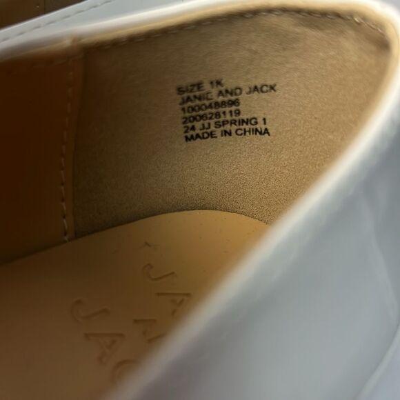 Janie and Jack 100048896 Girl White Classic Ballet Flat size 1K NWT - Picture 6 of 11